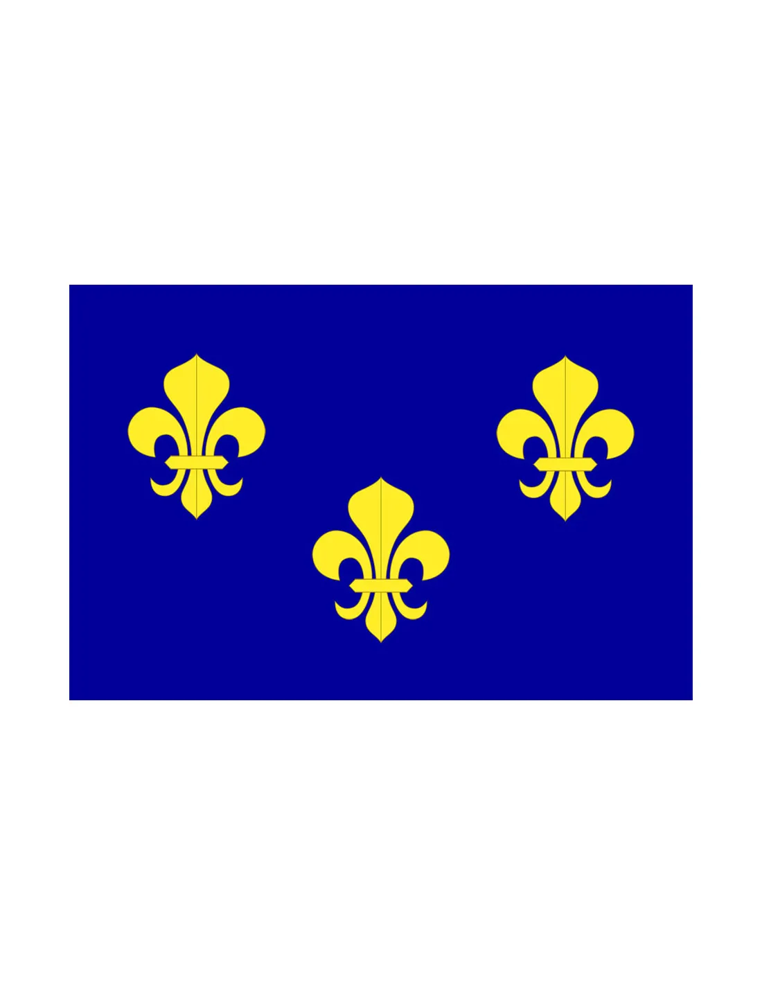 Bannière-drapeau de la France avant la Révolution (70x100 cms.) ⚔️ Boutique
