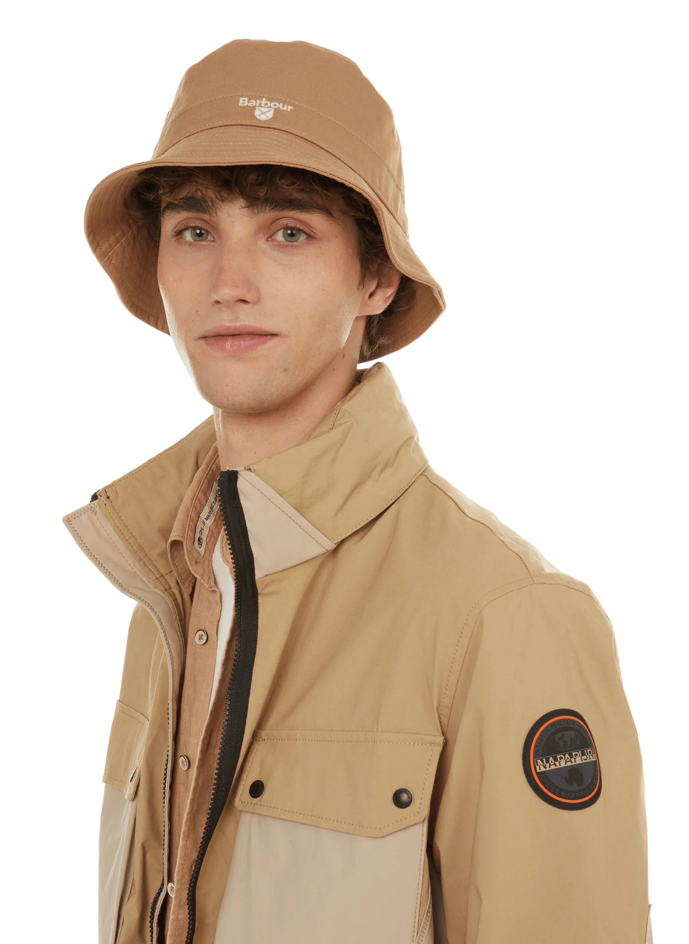 BARBOUR  Bob en coton  - Beige