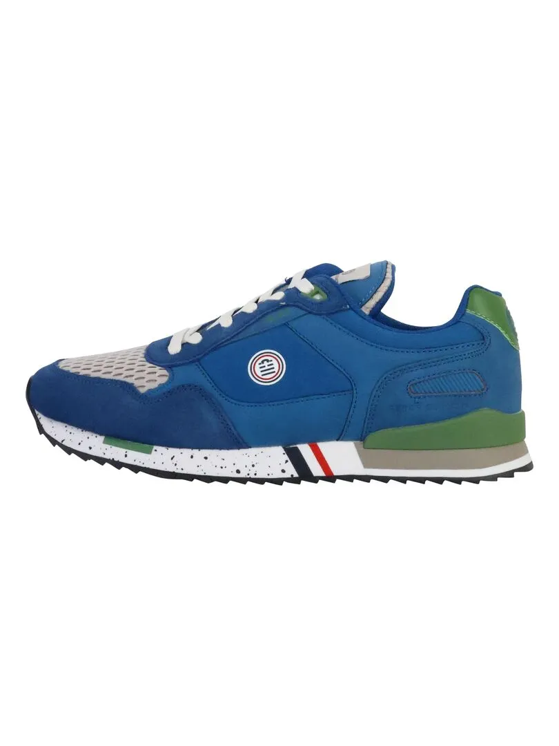 Basket Cuir Serge Blanco Chamonix - Bleu
