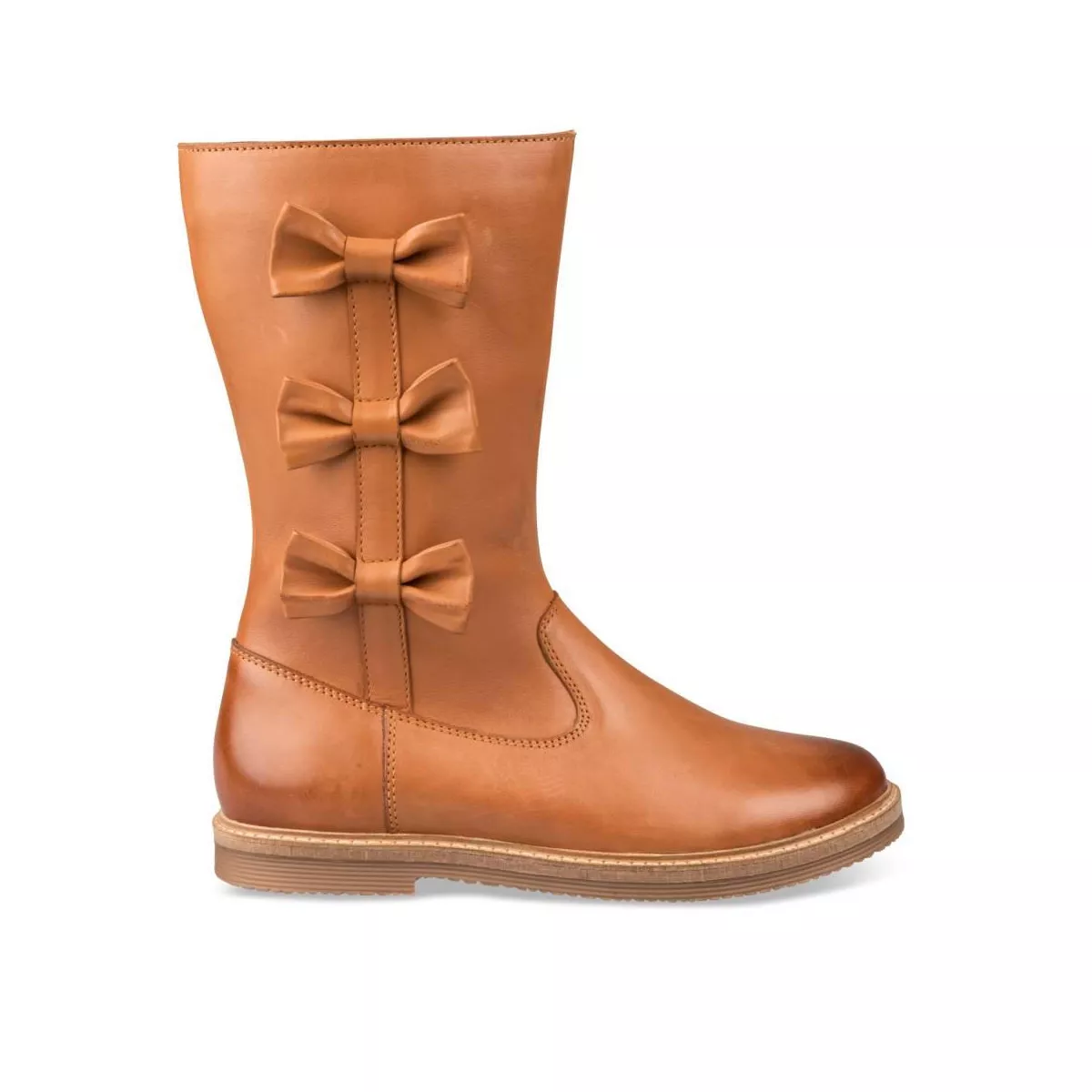 Bottes COGNAC LOVELY SKULL CUIR