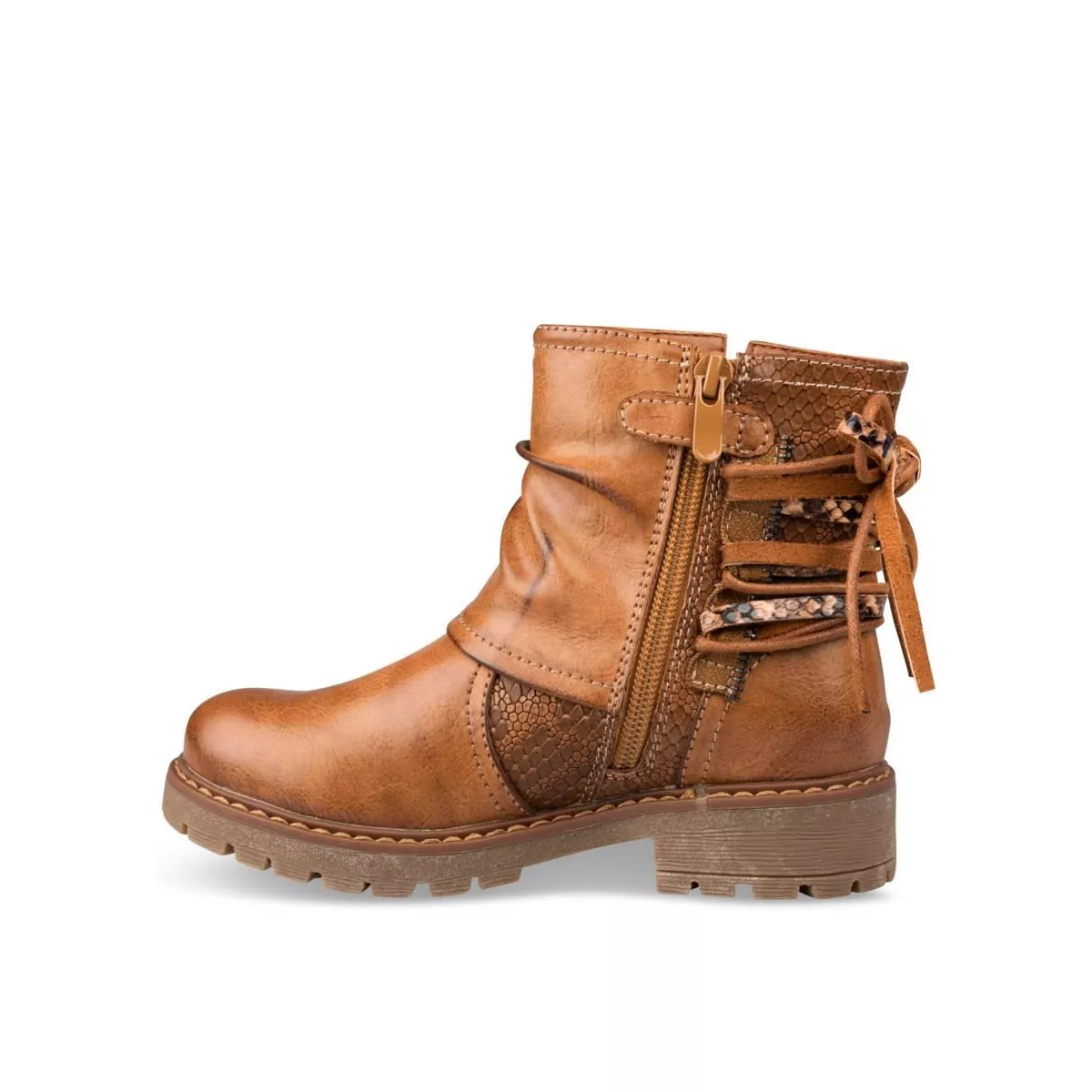 Bottines COGNAC LOVELY SKULL