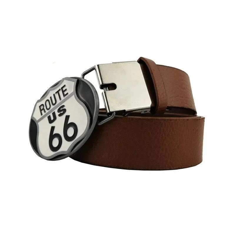Boucle De Ceinture Vintage Route 66