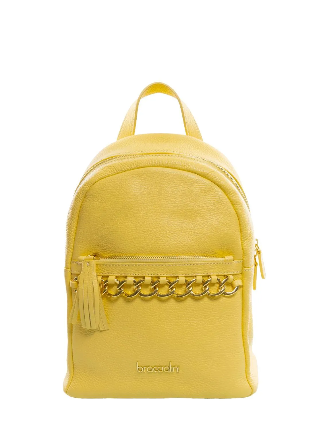 Braccialini Nora  Sac À Dos En Cuir Jaune - Achetez À Prix Outlet!