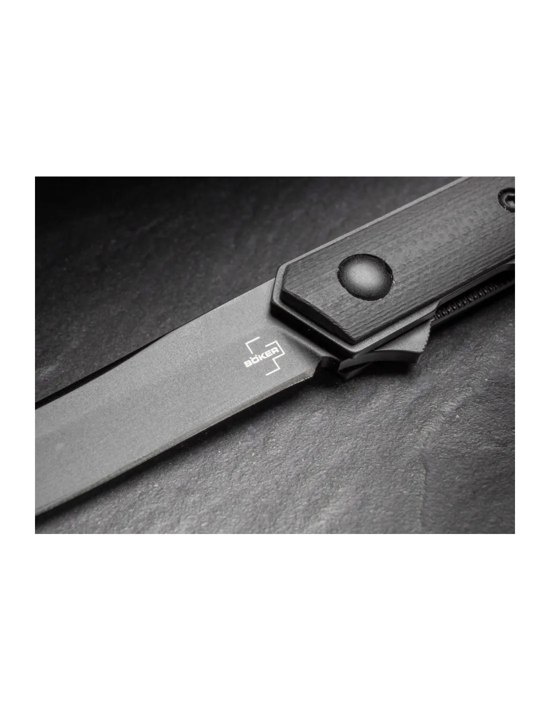 Böker Plus Kwaiken Air Mini G10 Couteau de poche tout noir ⚔️ Boutique Épées