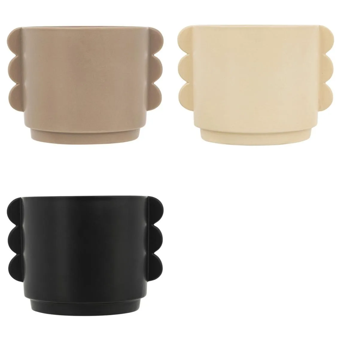 Cache pot Hind Céramique Noir  | 3 Suisses