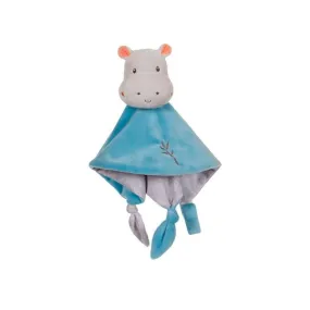 Carré Doudou "Bamboo" Hippopotame - 24 cm s/carte bleu - Gipsy Toys