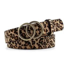 Ceinture Léopard Femme Double Boucle