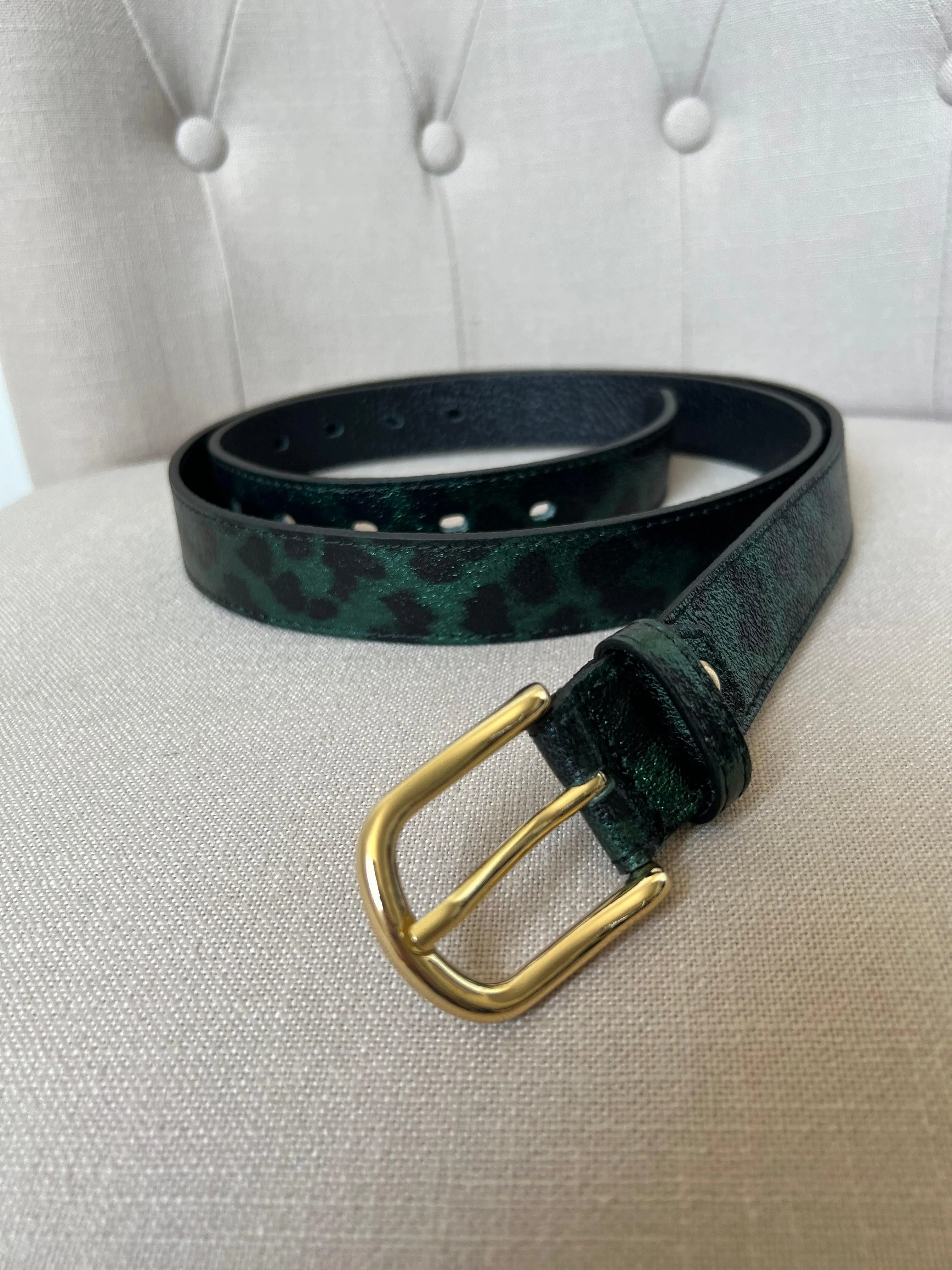 Ceinture léopard vert : Naly