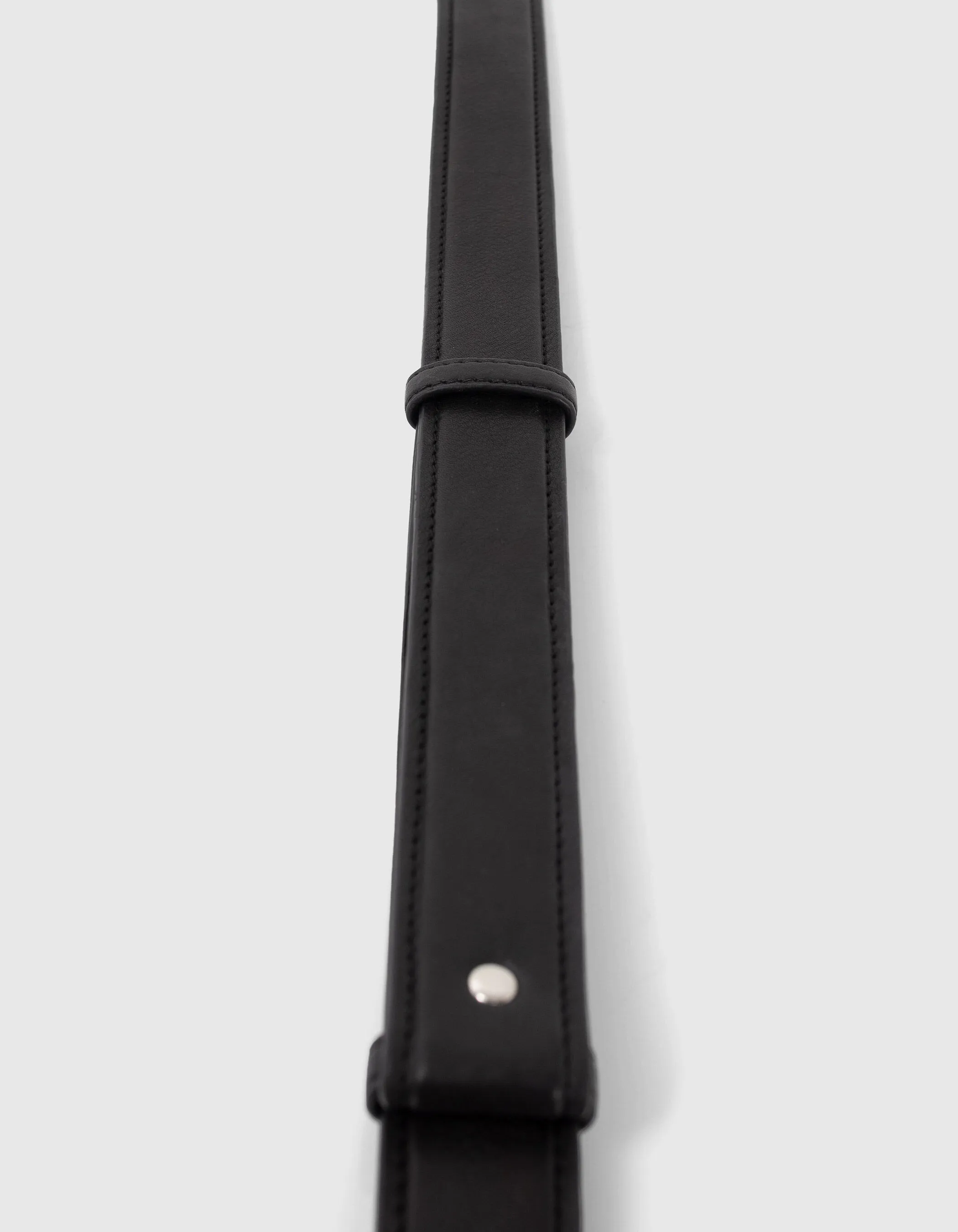 Ceinture noire cuir boucle tourniquet Femme