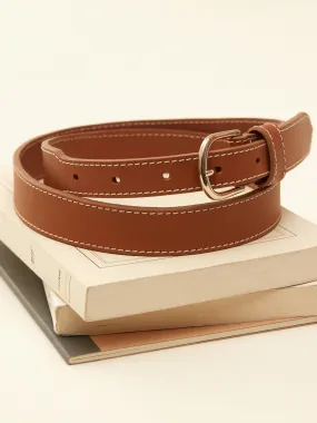 Ceinture surpiquée cuir femme