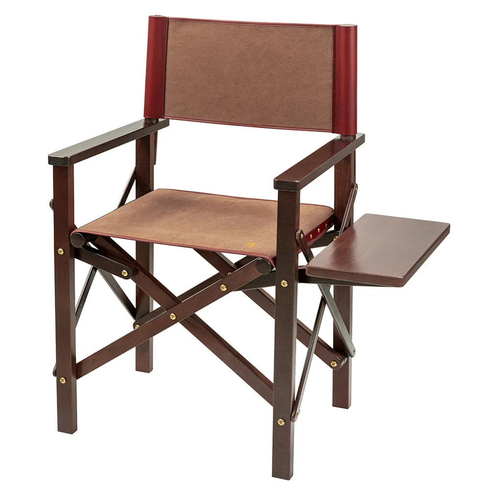 Chaise pliante Rey Pavón avec dossier et tablette, verte