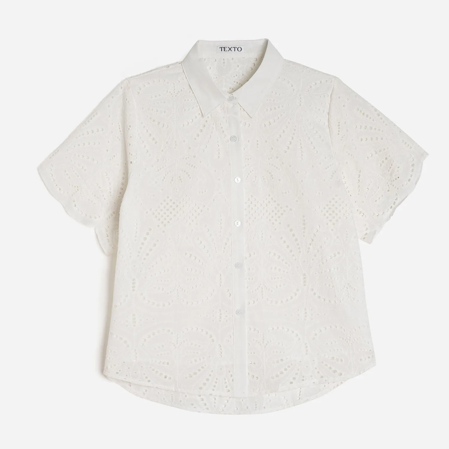 Chemise TEXTO écrue broderie anglaise - Textile femme Accessoires | ERAM