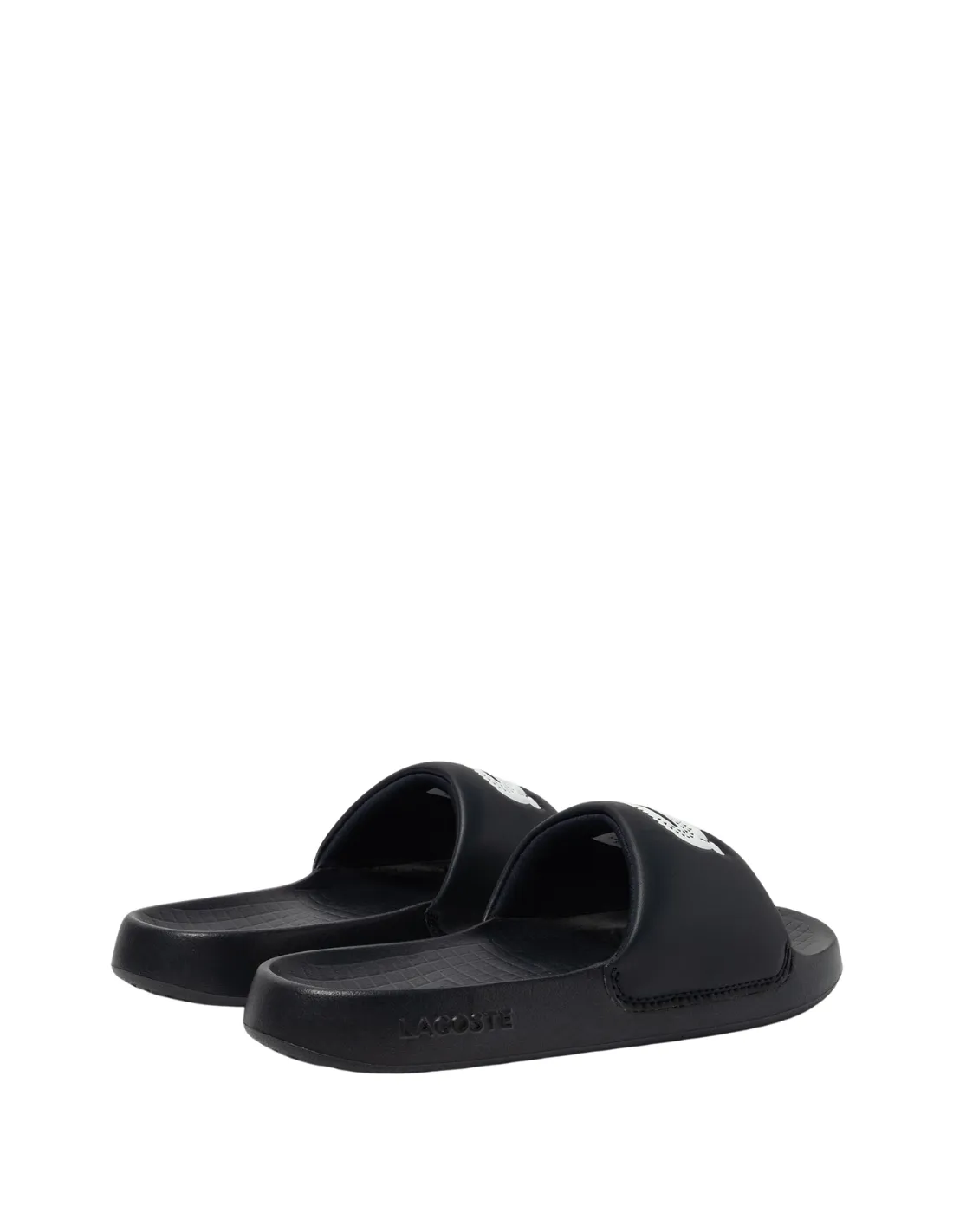 Claquettes homme Lacoste Ref 60145 312 Noir Blanc