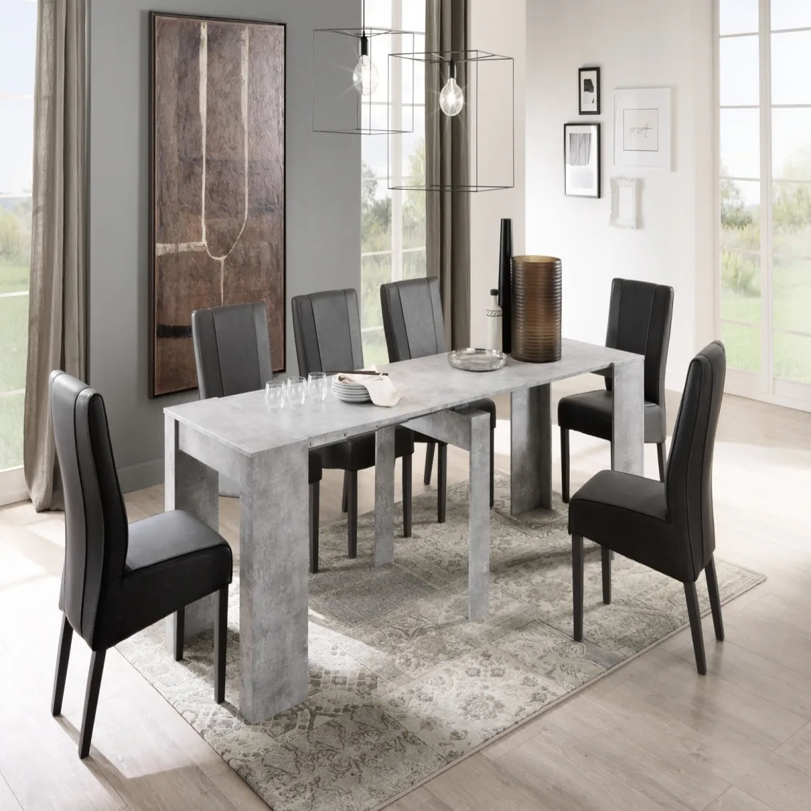 Console avec 4 allonges Beige  | 3 Suisses