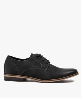 derbies homme unis en matiere mate bleu