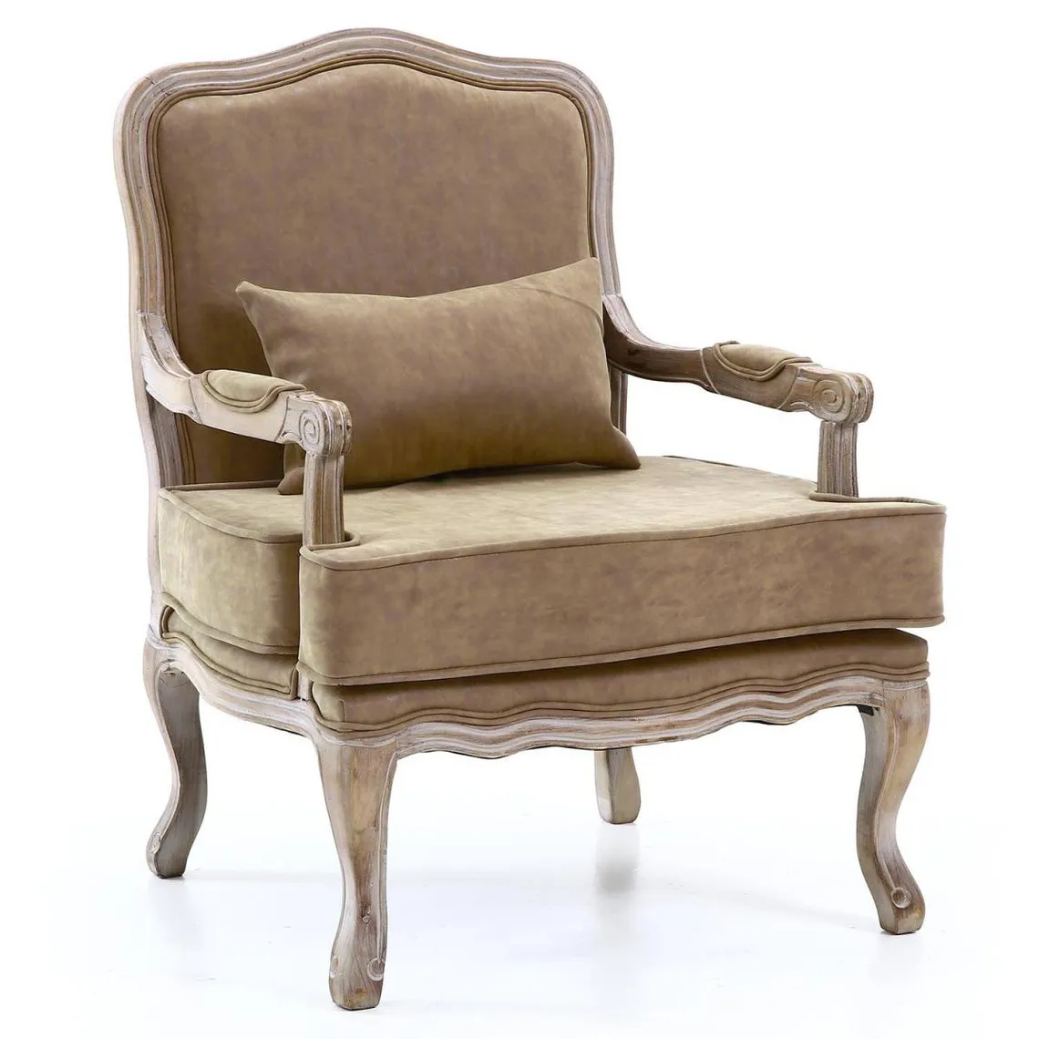 Fauteuil Simili Taupe  | 3 Suisses