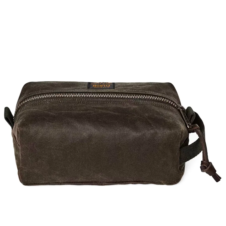 Filson Trousse de Toilette en Tin Cloth Verte