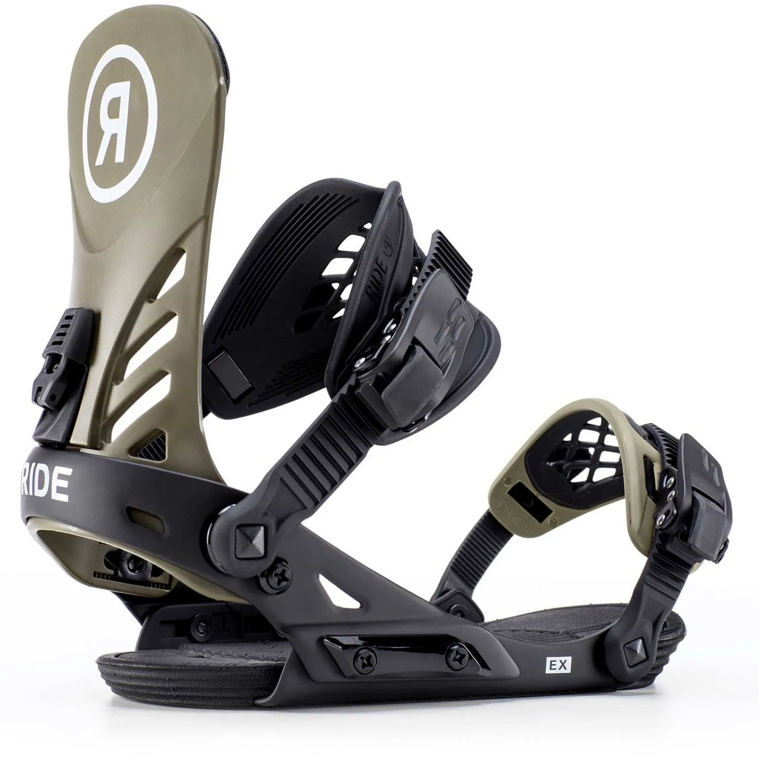 Fixation de snowboard EX - Olive