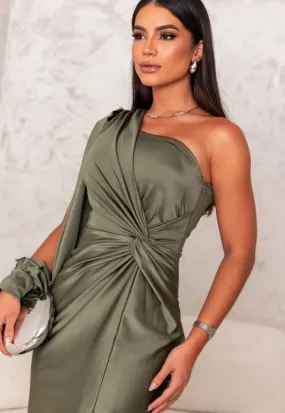 Gala - Robe Plissée à Manches Longues