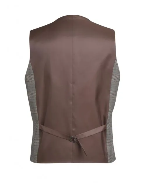 Gilet Emilio marine à carreaux