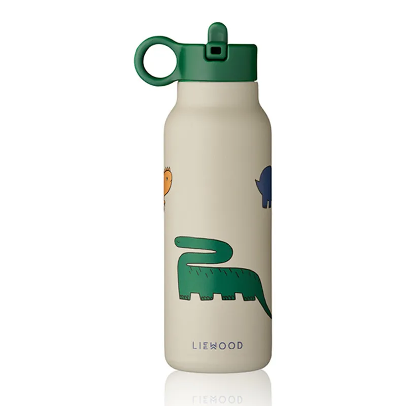 GOURDE ISOTHERME DINOSAURE MIST 350ML - LIEWOOD - littlecasba.com