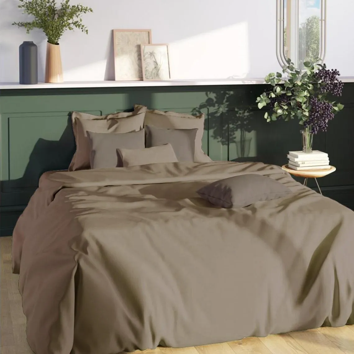 Housse de couette polycoton TERTIO® -Taupe | 3 Suisses
