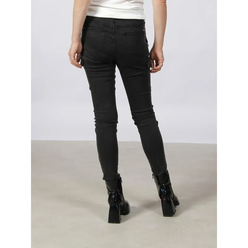 Jean skinny cargo pema noir femme - Morgan | wimod