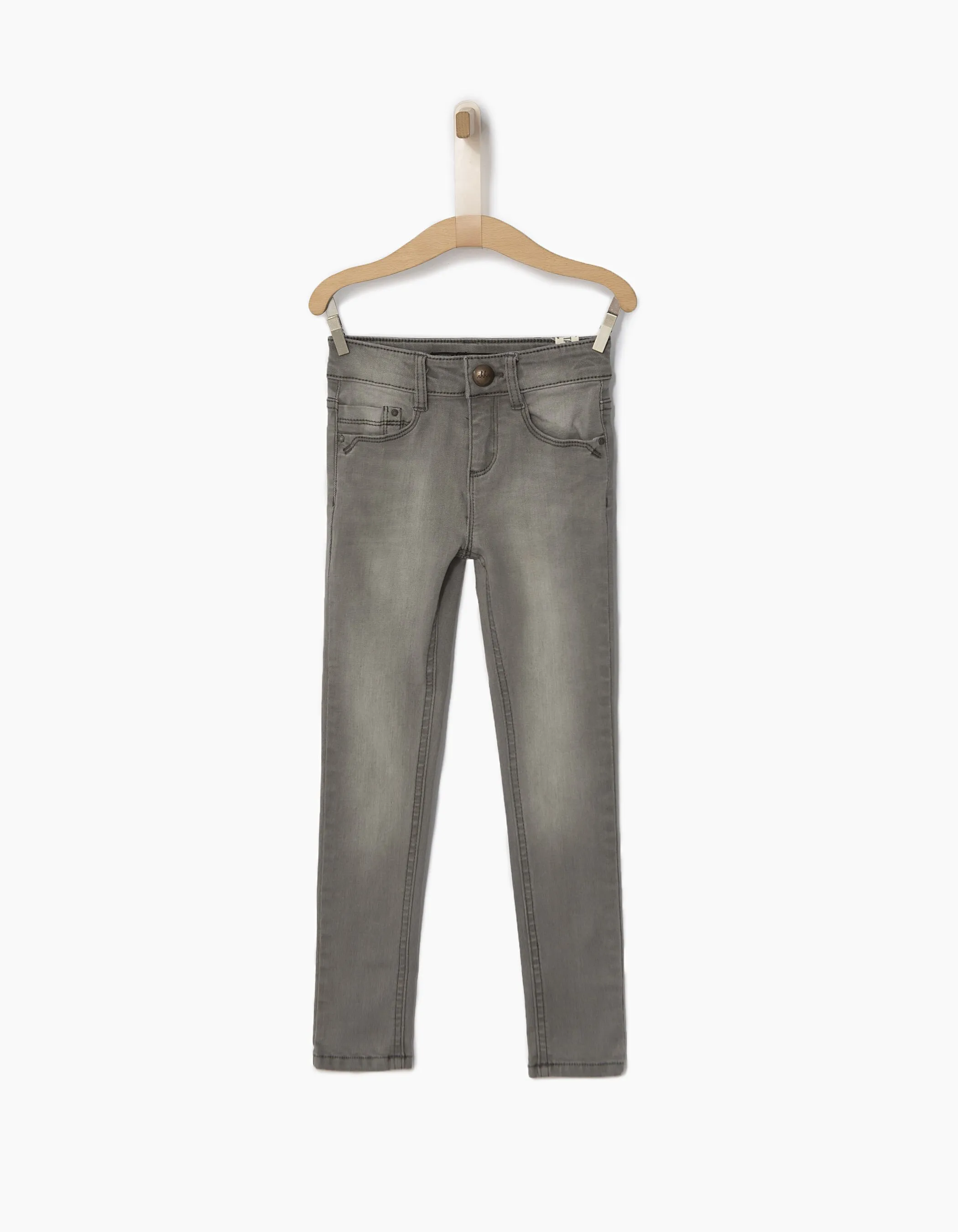 Jean skinny gris fille