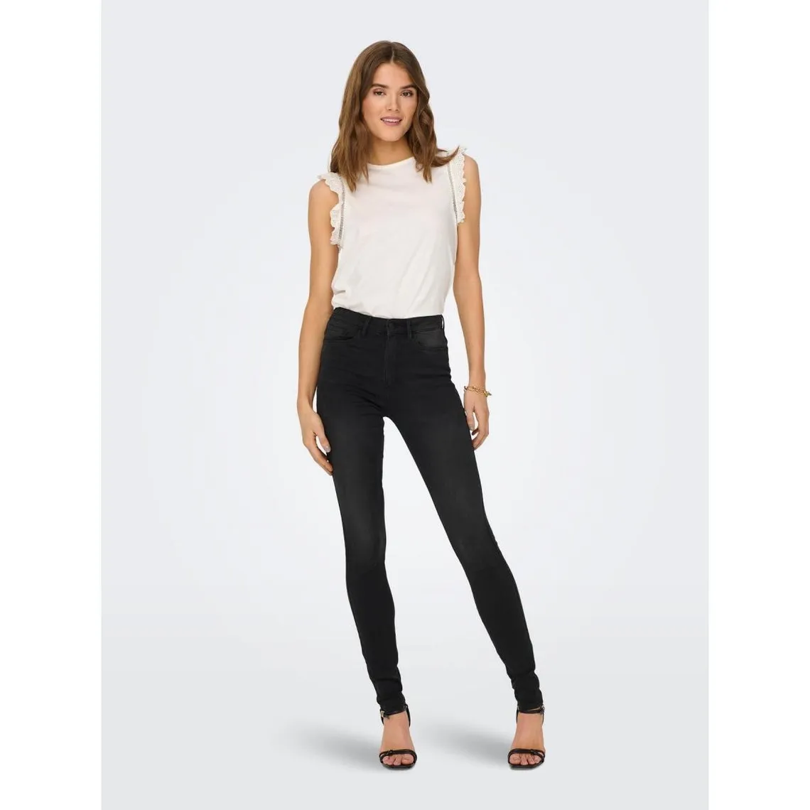 Jean skinny noir en coton Ida | 3 Suisses
