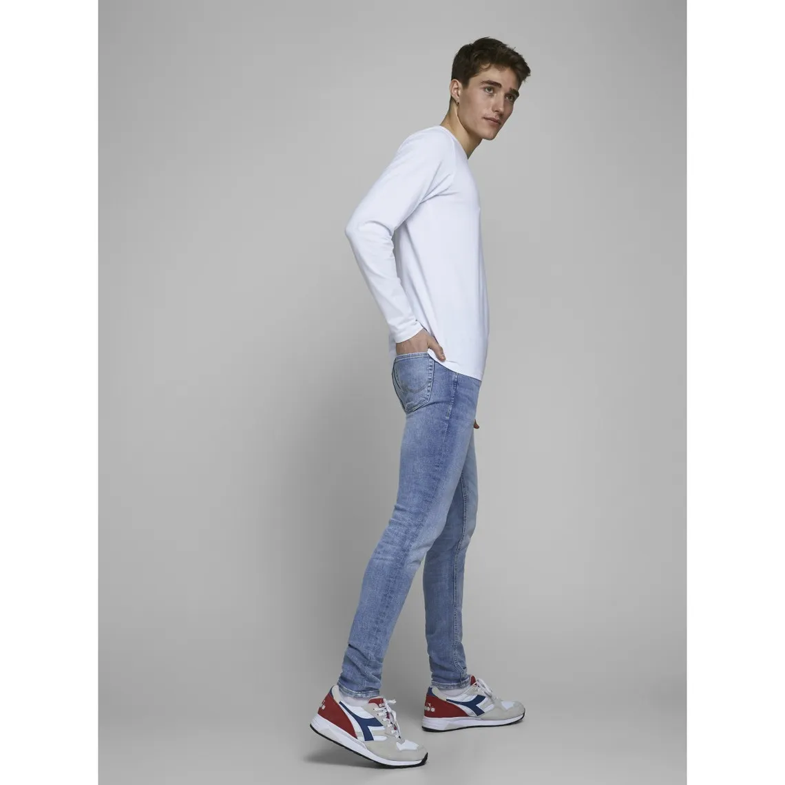 Jean skinny Skinny Fit Bleu en coton Ivor | 3 Suisses