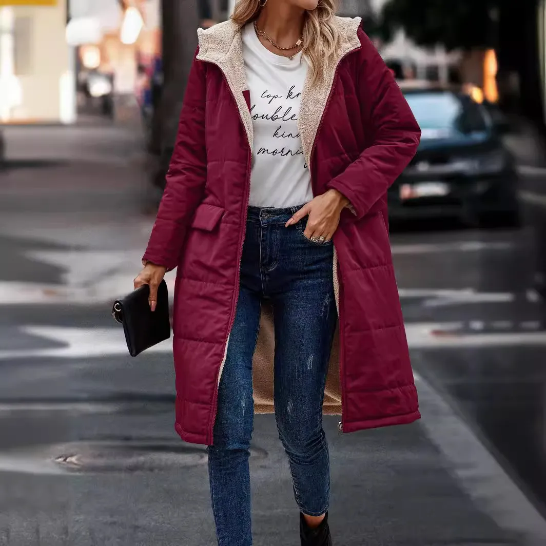 Kaylie - Veste à capuche tendance et réversible