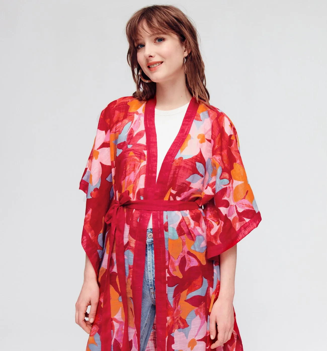 Kimono imprimé Femme - Imprimé multicolore