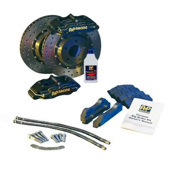 Kit gros frein AP RACING pour BMW M3 E46 4 pistons arrière noir