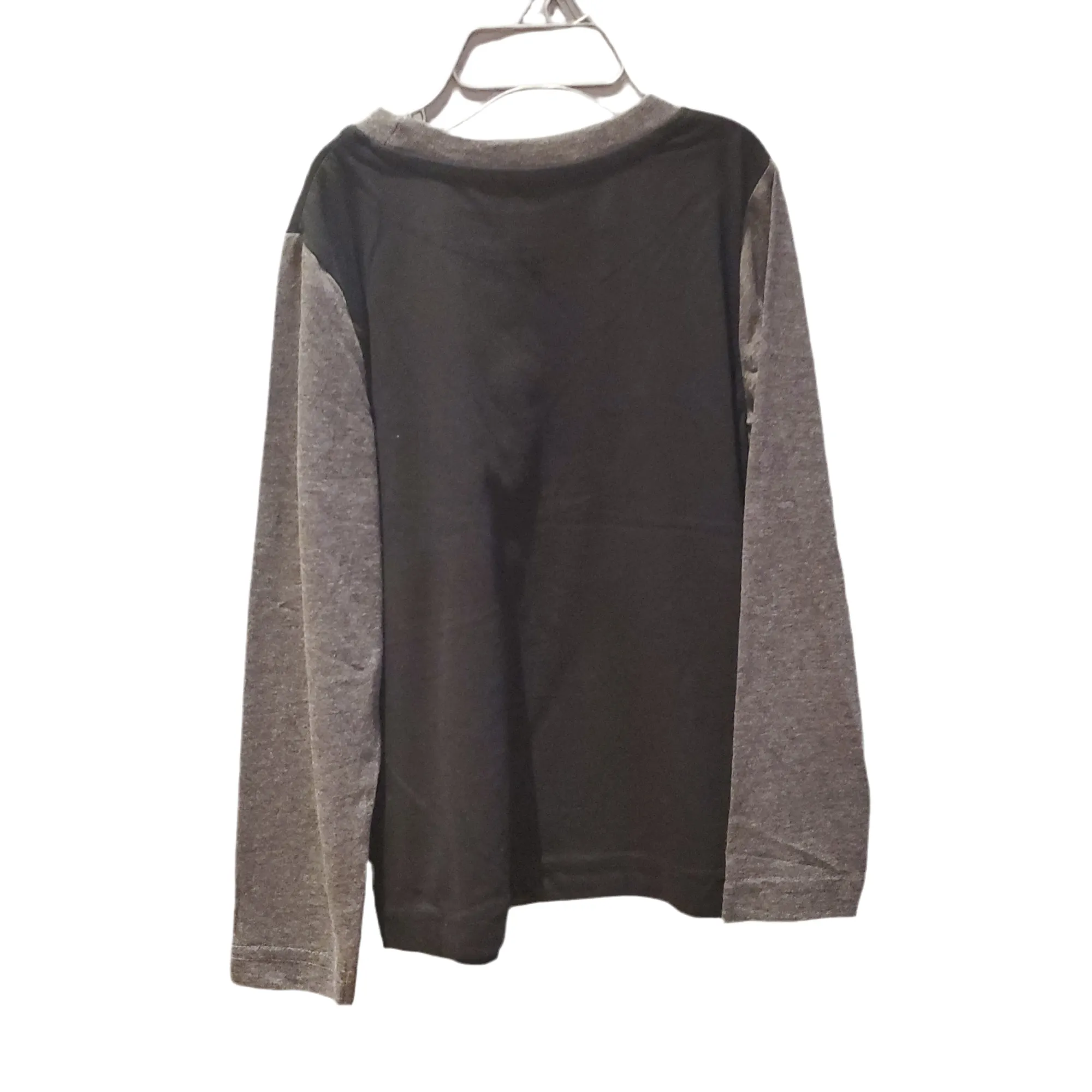 Longsleeve trouble maker gris foncer manche noir