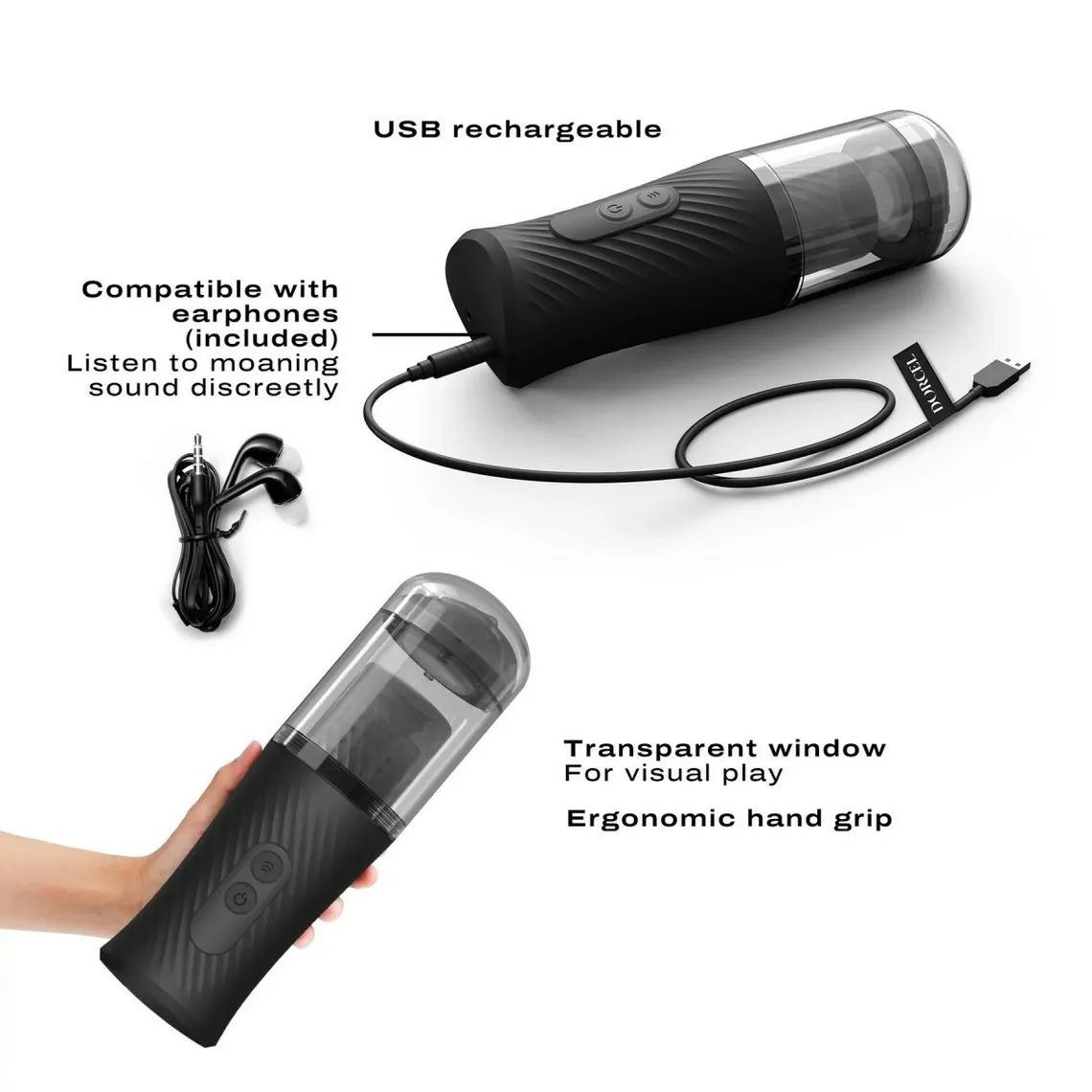 Masturbateur Automatique Thrust Blow - Noir Dorcel Dorcel - Sextoys Homme sur MenCorner