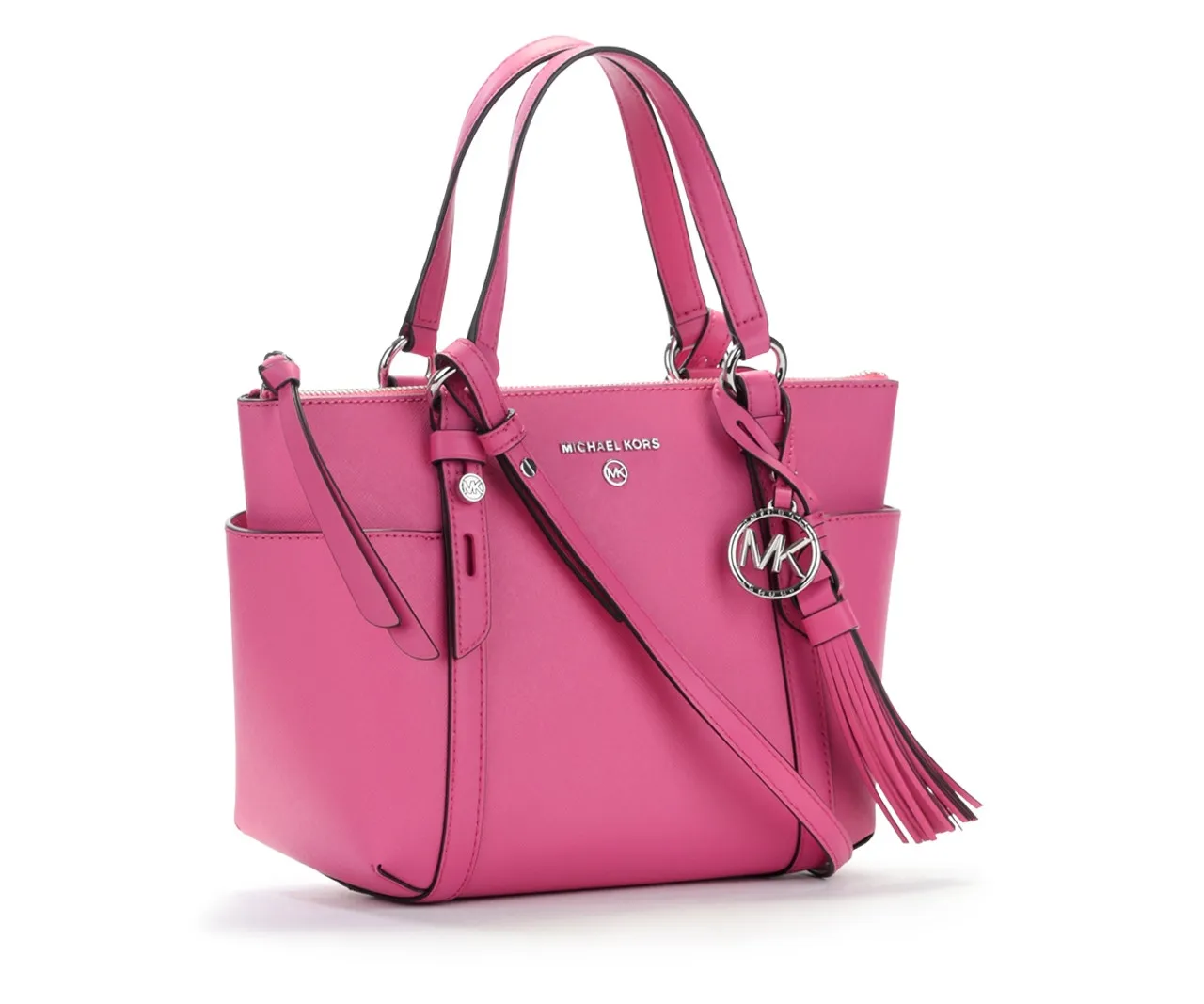 MIchael Kors Sac fourre-tout en cuir fuchsia Sullivan