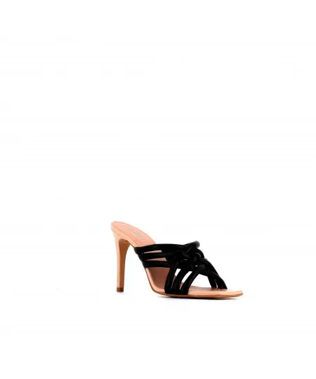 MULES LOVES CUIR NOIR