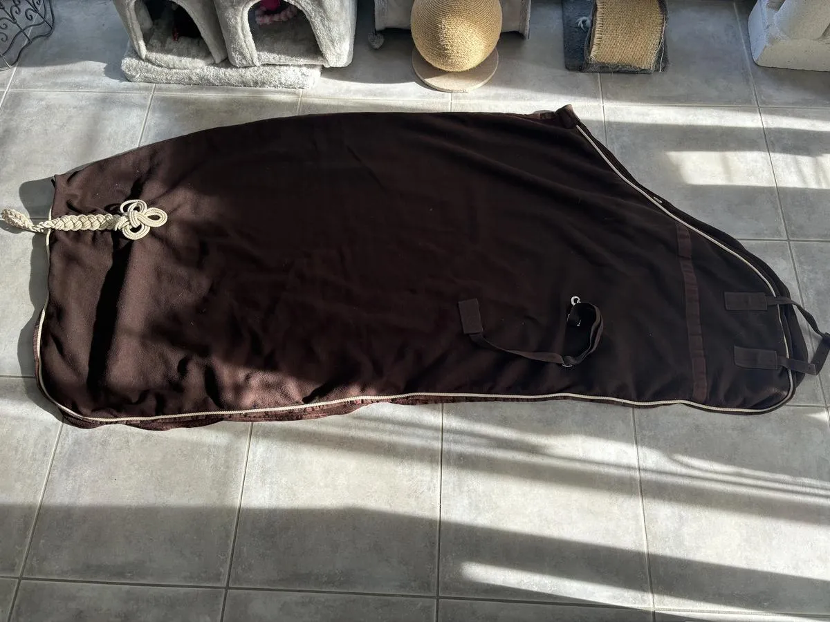 Polaire marron bord sol 155