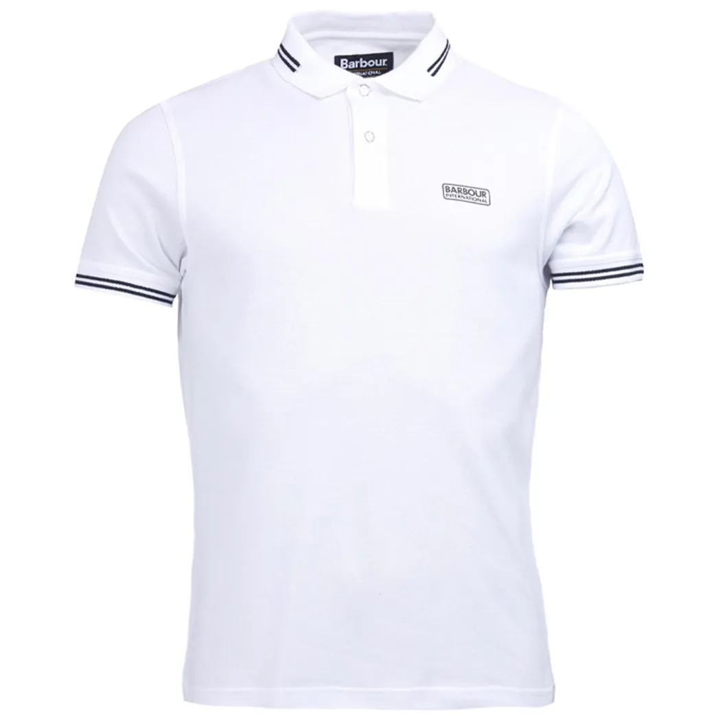 Polo Barbour International Piqué White