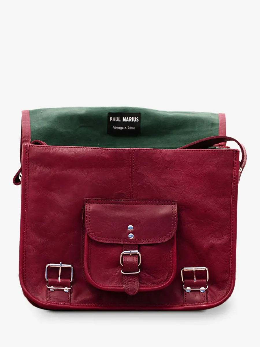 PORTE-DOCUMENTS CUIR BORDEAUX LeCartable - M - Bordeaux