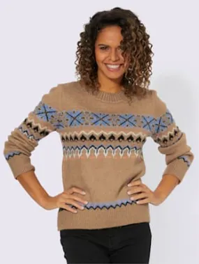Pull joli motif norvégien