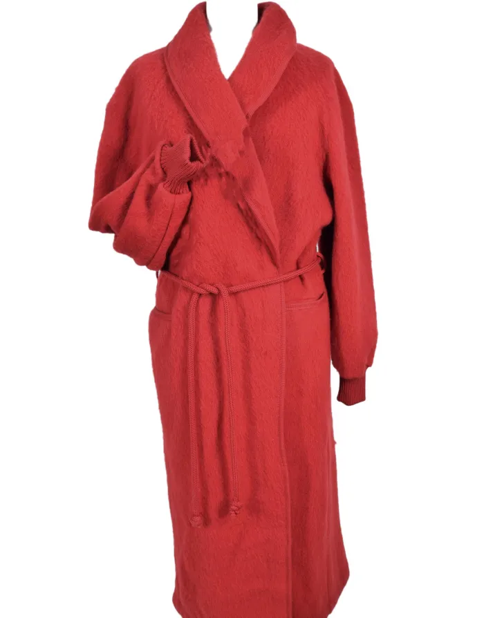 robe de chambre laine des pyrenees griotte pour femme