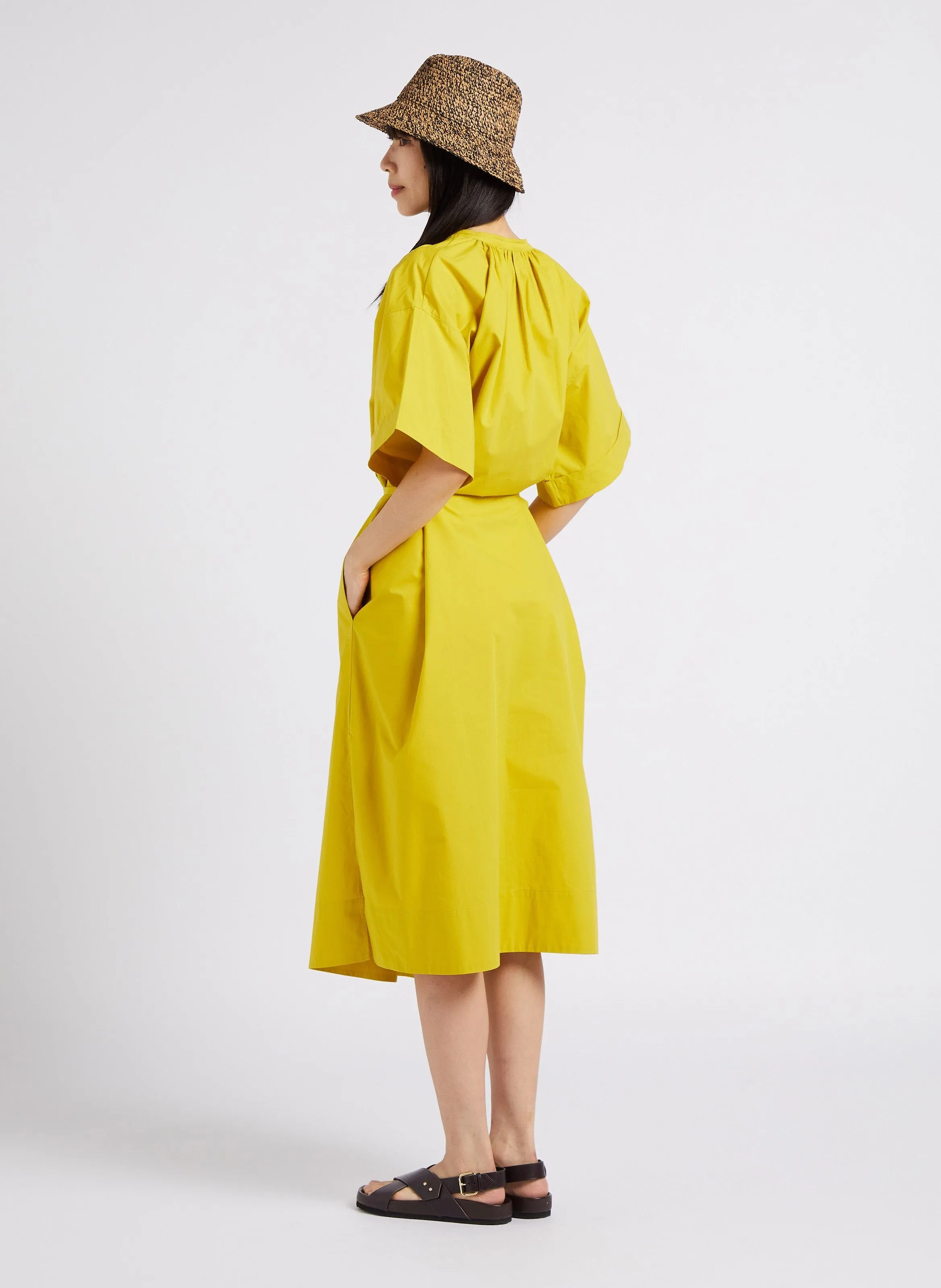 ROBE LONGUE COL ROND EN COTON ATHENA - SOEUR pour FEMME | Printemps