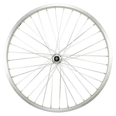 ROUE VTT 24  AV BLOCAGE JANTE ARGENT MACH1 M110. MOYEU MICHE MAGNUM V-BRAKE 36T