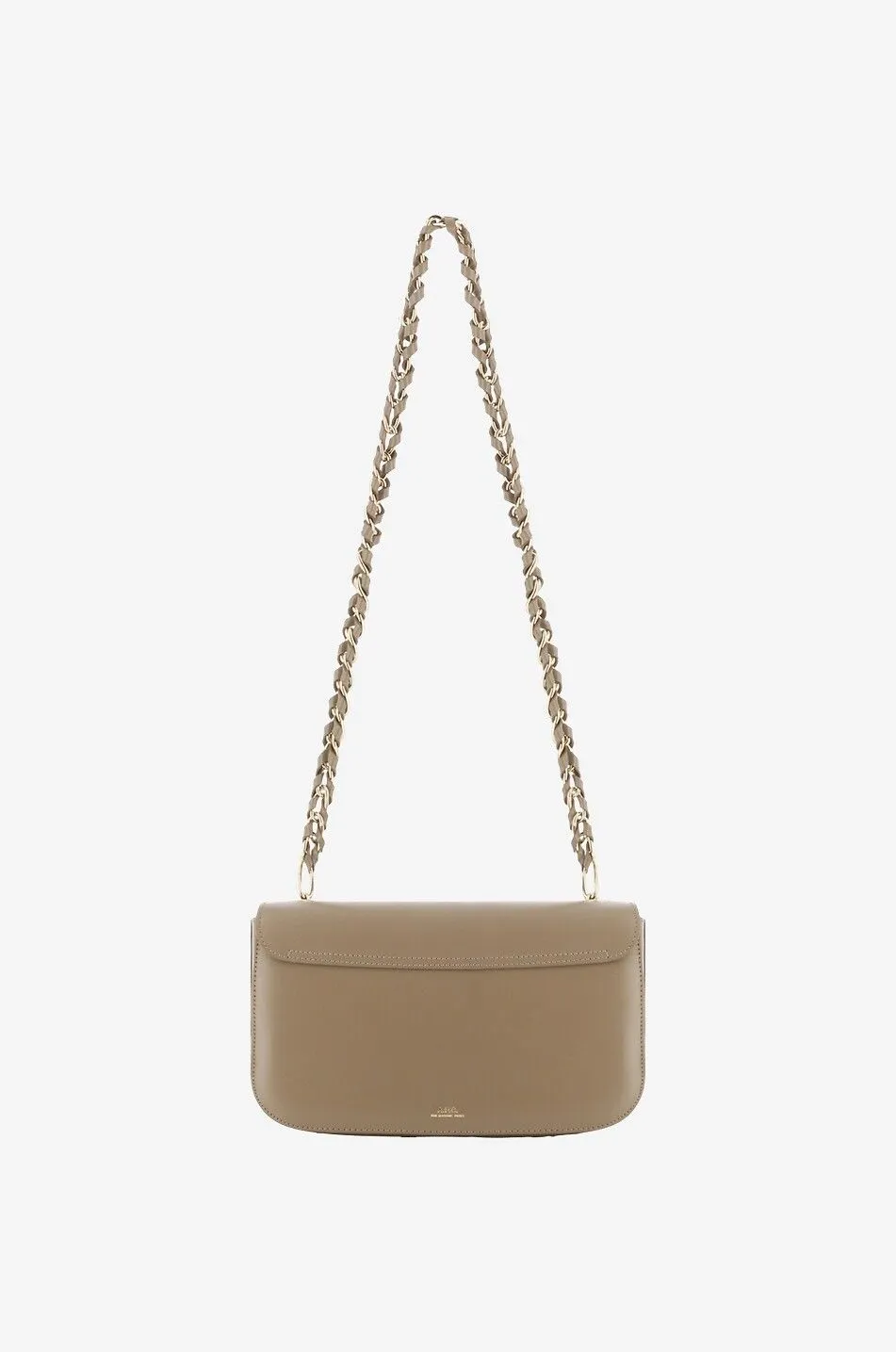 Sac porté épaule en cuir lisse Grace Baguette
