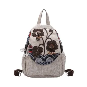 Sac à dos en toile vintage