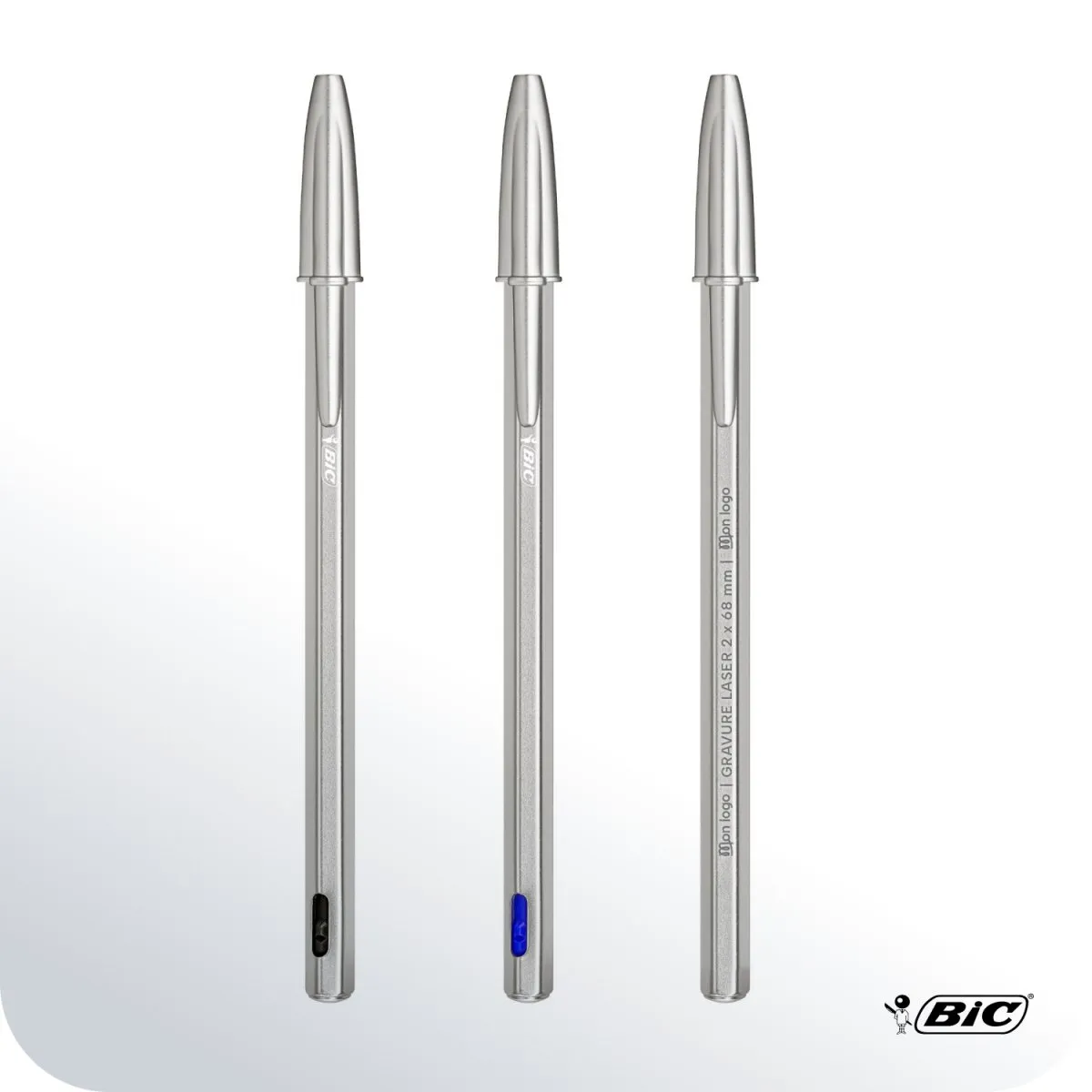 Stylo BIC® Cristal® Re'New à personnaliser en gravure