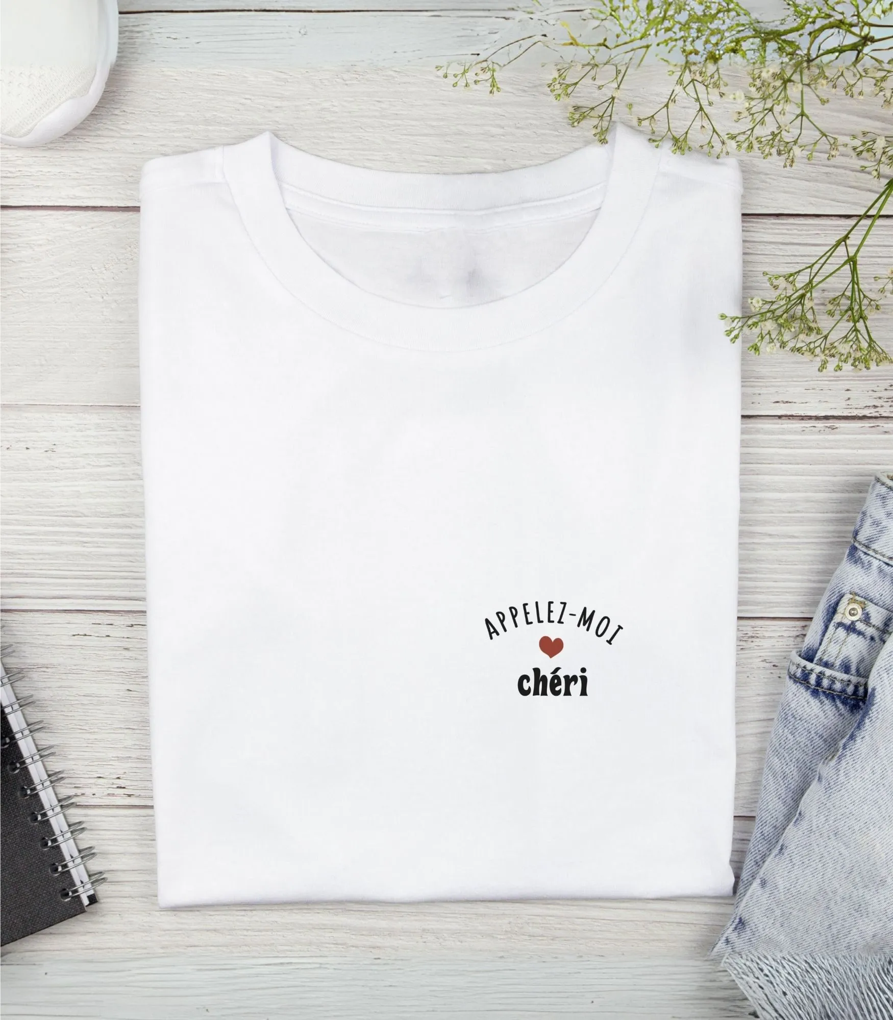T-shirt Appelez moi personnalisation - L'Atelier Textile