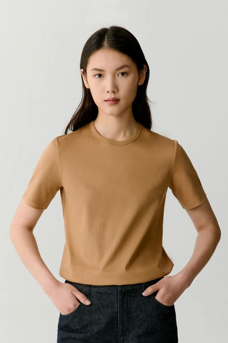 T-shirt en coton à col rond