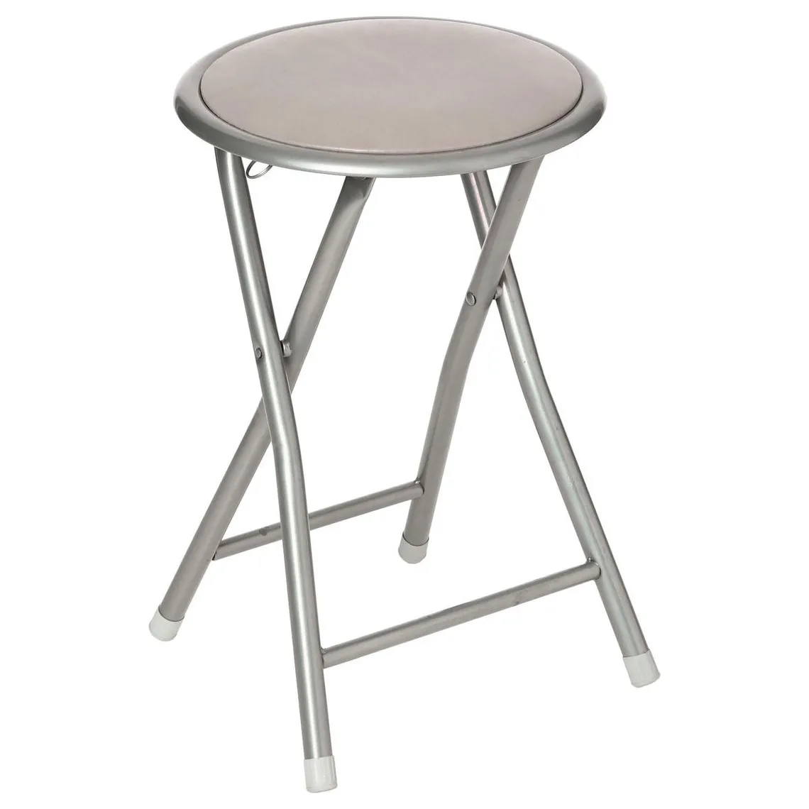 Tabouret Pliant Basic Taupe | 3 Suisses